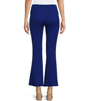 Slim Factor by Investments No Waist Kick Flare Ponte Knit Pants