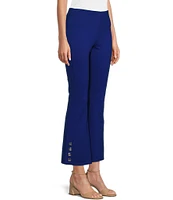 Slim Factor by Investments No Waist Kick Flare Ponte Knit Pants