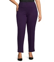 Slim Factor by Investments Plus Size No Waist Slim Leg Pull-On Pants