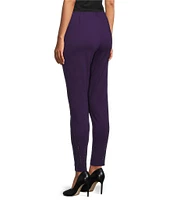 Slim Factor by Investments Ponte Knit Wide Waist Pull-On Leggings