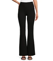 Slim Factor by Investments Ponte Knit Classic Waist Flare Leg Pants