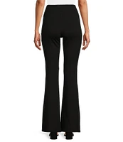 Slim Factor by Investments Ponte Knit Classic Waist Flare Leg Pants