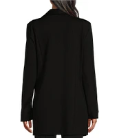 Slim Factor by Investments Ponte Long Sleeve Asymmetrical Zipper Jacket