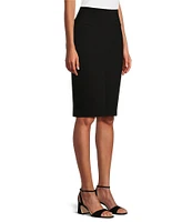 Slim Factor by Investments Ponte Wide Waist Pencil Skirt