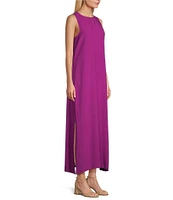 Slim Factor by Investments Sleeveless Crew Neck Maxi Dress