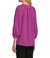 Slim Factor By Investments Sloane V-Neck 3/4 Sleeve Top