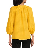 Slim Factor By Investments Sloane V-Neck 3/4 Sleeve Top