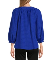 Slim Factor By Investments Sloane V-Neck 3/4 Sleeve Top