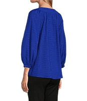 Slim Factor By Investments Sloane V-Neck 3/4 Sleeve Top