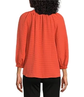 Slim Factor By Investments Sloane V-Neck 3/4 Sleeve Top