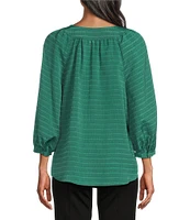 Slim Factor By Investments Sloane V-Neck 3/4 Sleeve Top