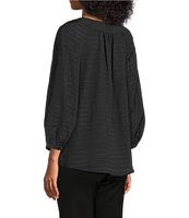 Slim Factor By Investments Sloane V-Neck 3/4 Sleeve Top