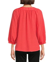 Slim Factor By Investments Sloane V-Neck 3/4 Sleeve Top