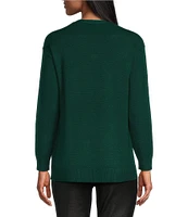 Slim Factor by Investments V-Neck Long Sleeve Sweater