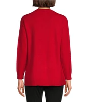 Slim Factor by Investments V-Neck Long Sleeve Sweater