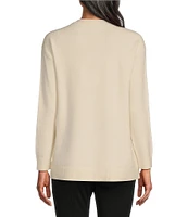 Slim Factor by Investments V-Neck Long Sleeve Sweater