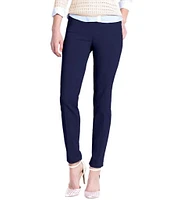 Slimsation® by Multiples Flat Front Straight Leg Pull-On Ankle Pants