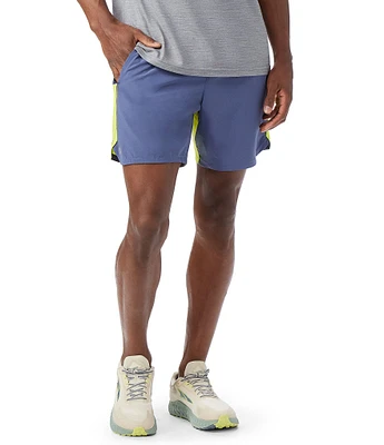 SmartWool Active Lined Color Block 7#double; Inseam Shorts