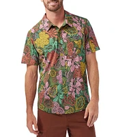SmartWool Everyday Short Sleeve Tropical Print Woven Shirt