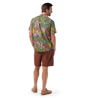SmartWool Everyday Short Sleeve Tropical Print Woven Shirt