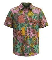 SmartWool Everyday Short Sleeve Tropical Print Woven Shirt