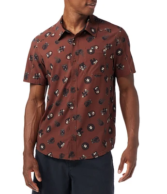 SmartWool Everyday Trail Print Short Sleeve Woven Shirt