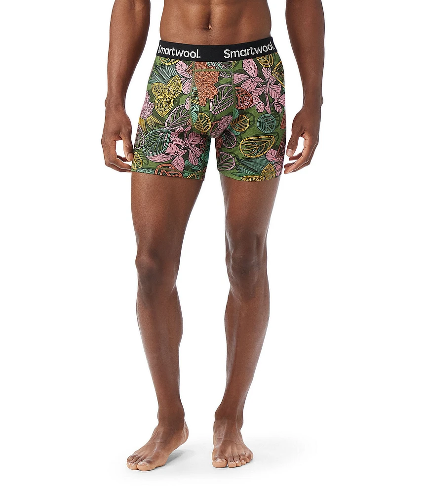 SmartWool Merino 4.75#double; Tropical Floral Print Boxer Brief