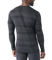 SmartWool Slim Fit Horizontal Stripe Merino 250 Baselayer Long Sleeve T-Shirt