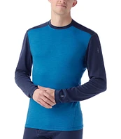 SmartWool Slim Fit Merino Base Layer Color Block Long Sleeve T-Shirt