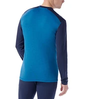 SmartWool Slim Fit Merino Base Layer Color Block Long Sleeve T-Shirt