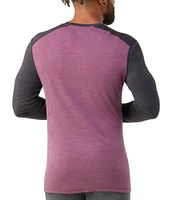 SmartWool Slim Fit Merino Base Layer Color Block Long Sleeve T-Shirt