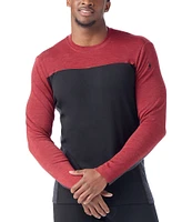 SmartWool Slim-Fit Merino Baselayer Color Block Crew Long-Sleeve T-Shirt