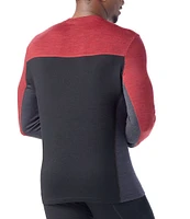 SmartWool Slim-Fit Merino Baselayer Color Block Crew Long-Sleeve T-Shirt