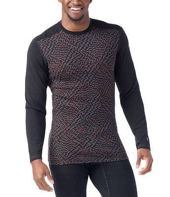 SmartWool Slim-Fit Merino Baselayer Line Print Long-Sleeve T-Shirt