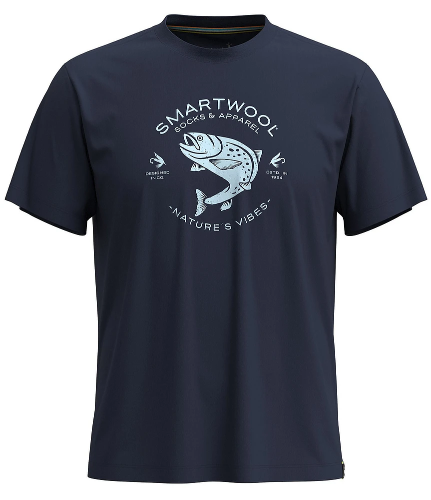 SmartWool Trout Fishing Graphic Short Sleeve T-Shirt