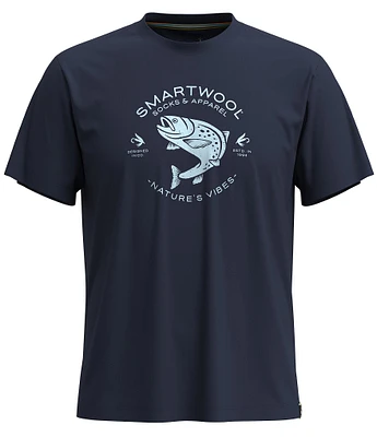 SmartWool Trout Fishing Graphic Short Sleeve T-Shirt