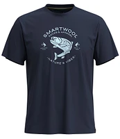 SmartWool Trout Fishing Graphic Short Sleeve T-Shirt