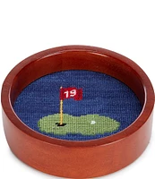 Smathers & Branson 19th Hole Needlepoint Wine Bottle Coaster