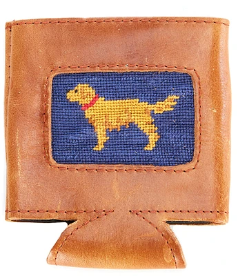 Smathers & Branson Needlepoint Golden Retriever Can Cooler