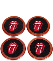 Smathers & Branson Rolling Stones Needlepoint Coaster Set