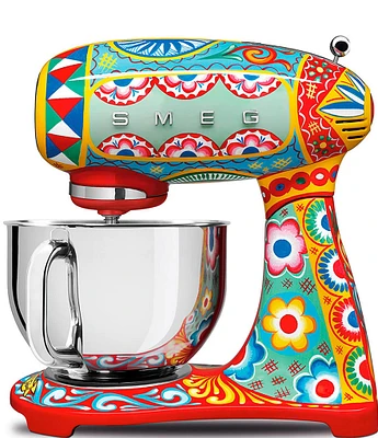 Smeg x Dolce & Gabbana 50's Retro Stand Mixer with Stainless Steel Bowl