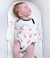 Snoo Baby Newborn-12 Months Organic Cotton Strawberry Print Baby Sleep Sack for Snoo Smart Sleeper