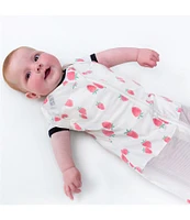 Snoo Baby Newborn-12 Months Organic Cotton Strawberry Print Baby Sleep Sack for Snoo Smart Sleeper