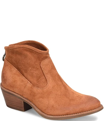 Sofft Aisley Unlined Suede Western Booties