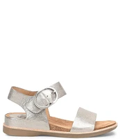 Sofft Bali Leather Oversized Buckle Detail Sandals