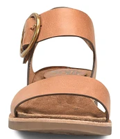 Sofft Bali Leather Oversized Buckle Detail Sandals