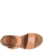 Sofft Bali Leather Oversized Buckle Detail Sandals