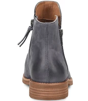 Sofft Beckie II Ruched Leather Zip Booties