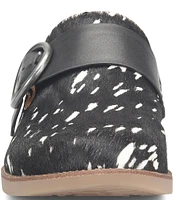 Sofft Billie Spotted Calf Hair Clogs