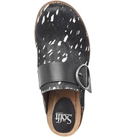 Sofft Billie Spotted Calf Hair Clogs